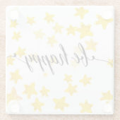 幸せな3があって下さい ガラスコースター (裏面)