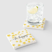 幸せな3があって下さい ストーンコースター (横)