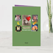 幸せな3月、ショーニー人のママ カード (裏面)