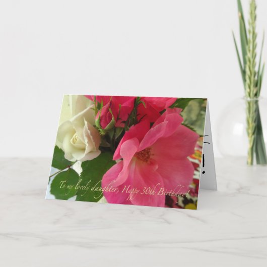 幸せな3番目の誕生日から娘 カード (正面)
