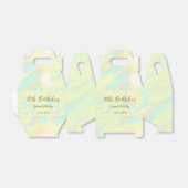 幸せな30歳の誕生日イエローオレンジ色の水色のモダー フェイバーボックス (折り畳みなし)