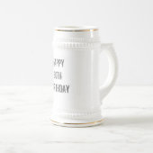 幸せな30歳の誕生日スタインマグ ビールジョッキ (正面右)