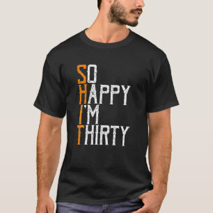 幸せな30歳誕生日30歳 Tシャツ