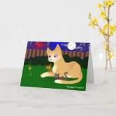 幸せな4番目 カード (黄色い花)