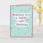 幸せな40日… 29誕生日 カード (黄色い花)