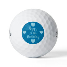 幸せな40th誕生日ゴルフボール