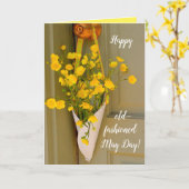 幸せな5月の日、黄色の花 カード (黄色い花)