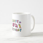 幸せな5誕生日5歳のb日の願い コーヒーマグカップ (正面右)