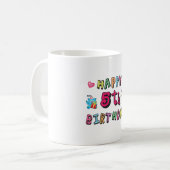 幸せな5誕生日5歳のb日の願い コーヒーマグカップ (正面左)