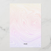 幸せな50誕生日と金ゴールド 箔シーズンカード (裏面)