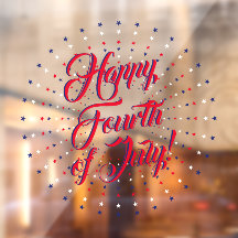 幸せな7月4日スクリプト赤と青の星
