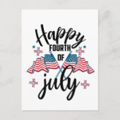 幸せな7月4日愛国心 シーズンポストカード (正面)