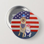 幸せな7月4日!! 缶バッジ (正面&裏面)