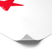 幸せな7月4日、金ゴールド、赤白青星 ポスター (角)