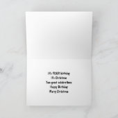 幸せな「クリスマス誕生日」へ シーズンカード (内部)