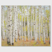 幸せな《植物》アスペン ラッピングペーパー (フラット)