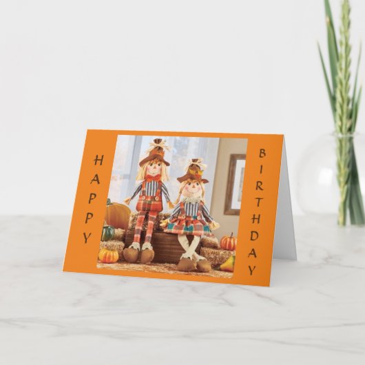 幸せな「秋の誕生日」へ カード (正面)