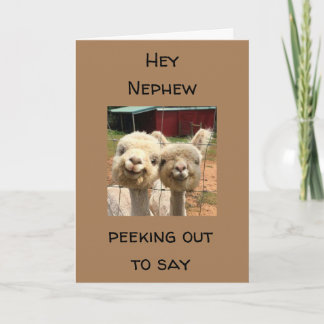 幸せな*誕生日*甥*カード カード