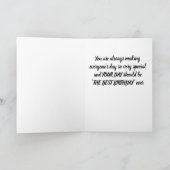 幸せな*誕生日*私の*お気に入りのシェフ* シーズンカード (内部)