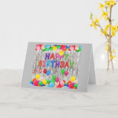 幸せな"誕生日"**行く方法** カード (黄色い花)