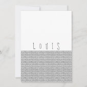 幸せな|黒い出点々のある産案内カード 案内状 (正面)