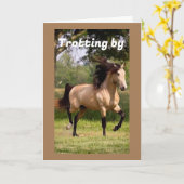 幸せな"70番目"の誕生日を言うために歩く カード (黄色い花)