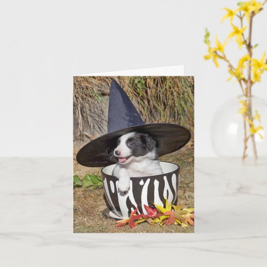 幸せな"Howloween"! カード (黄色い花)