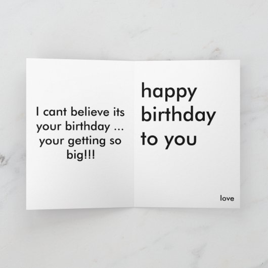 幸せなB日 カード (内部)