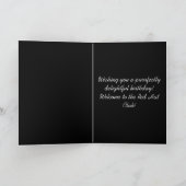 幸せなBDレッドハット猫をお望み カード (内部)