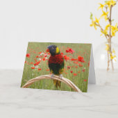 幸せなBirdday! カード (黄色い花)