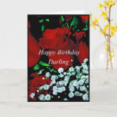 幸せなBirrthdayの最愛の人カード カード (黄色い花)