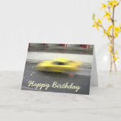 幸せなBirtday カード (黄色い花)