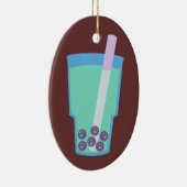 幸せなBobaの茶泡 セラミックオーナメント (右)