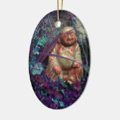幸せなbuddah セラミックオーナメント (左)