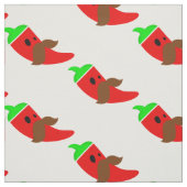 幸せなcinco de mayo mustache おもしろい pepper ファブリック (見本)