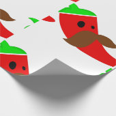 幸せなcinco de mayo mustache おもしろい pepper ラッピングペーパー (角)