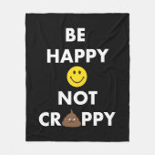 幸せなCrappyフリースブランケットがあって下さい フリースブランケット (正面)