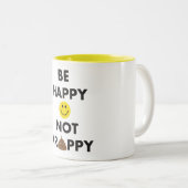 幸せなCrappyマグがあって下さい ツートーンマグカップ (正面右)