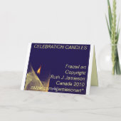 幸せなDiwaliの挨拶状 カード (裏面)