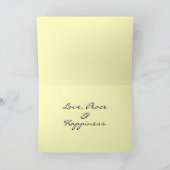 幸せなDiwaliの挨拶状 カード (内部)