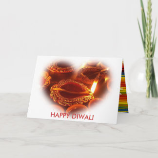 幸せなDIWALIランプ カード