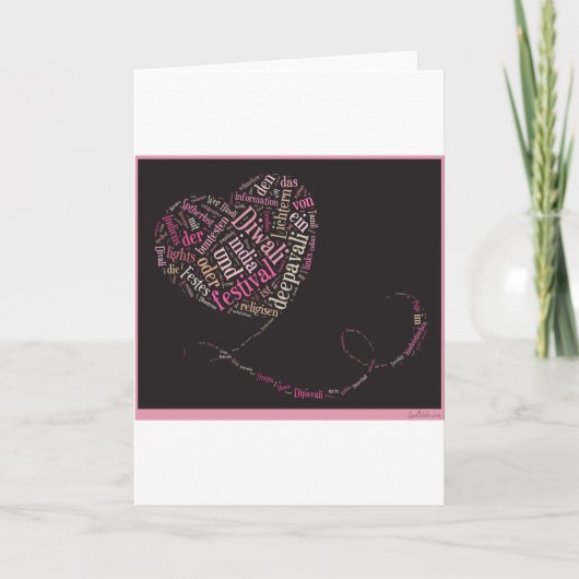 幸せなDiwali カード (正面)