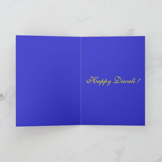幸せなDiwali -カード カード (内部)