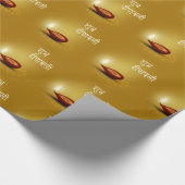 幸せなDiwali Diya -包装紙 ラッピングペーパー (角)