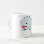 幸せなDugong コーヒーマグカップ (正面左)