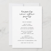 幸せなEver After披露宴のみパーティー写真 招待状 (正面)