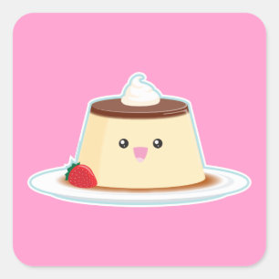 幸せなFLAN スクエアシール