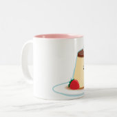 幸せなFLAN ツートーンマグカップ (正面左)