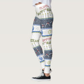 幸せなFlippinハヌカーの"セーター"のレギンス レギンス (左)