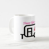 幸せなGlamper! コーヒーマグカップ (正面左)